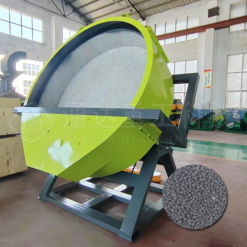 0.8-1.2 t/h Granulatore a disco di concime per granulazione di tipo umido Granulatore a disco di letame