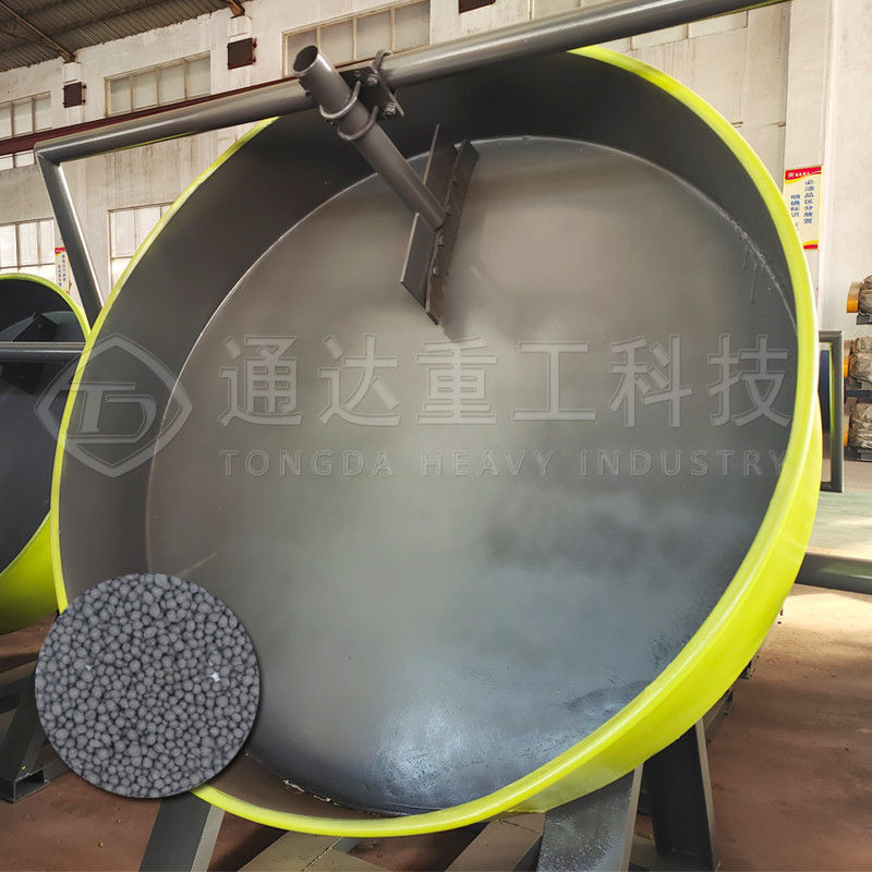 Ampiamente utilizzato 1,2-1,5 t/h Granulatore a disco di fertilizzante che produce granuli di fertilizzante