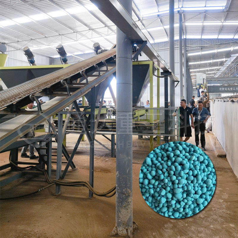 1-10 t/h Fertilizzante macchina a tamburo rotante concime di mucca concime organico attrezzature di linea di produzione