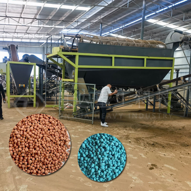 1-10 t/h Fertilizzante macchina a tamburo rotante concime di mucca concime organico attrezzature di linea di produzione